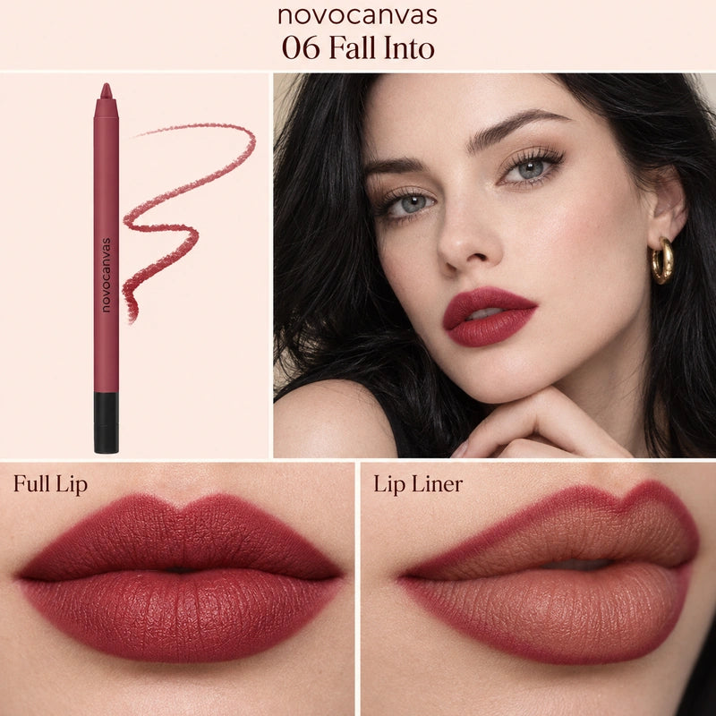 06 Fall Into lip liner on a model