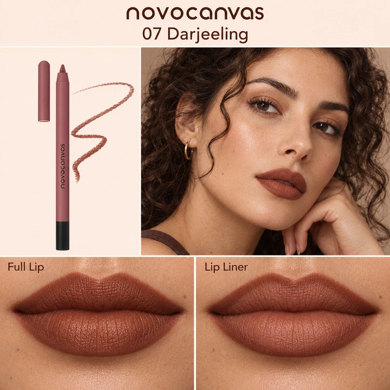 07 Darjeeling lip liner on a model