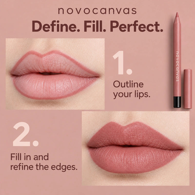 How to apply Novocanvas lip liner