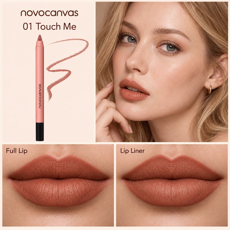 01 Touch Me lip liner on a model